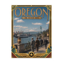 Oregon Vintage Art Deco Golden Age