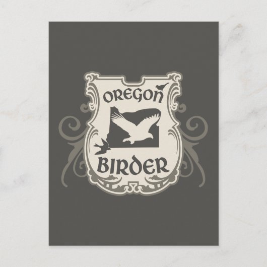 Oregon Vogelbeobachter Postkarte (Vorderseite)