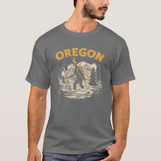 Oregon Wandern Bigfoot T-Shirt (Vorderseite)