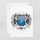 Oregon Wappen Postkarte (Vorne/Hinten)