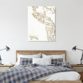 Oregon Washington British Columbia Leinwanddruck (Insitu (Schlafzimmer))