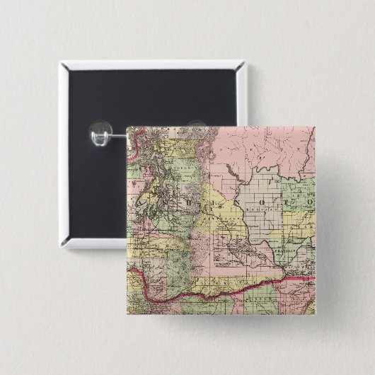 Oregon, Washington Button (Vorne & Hinten)