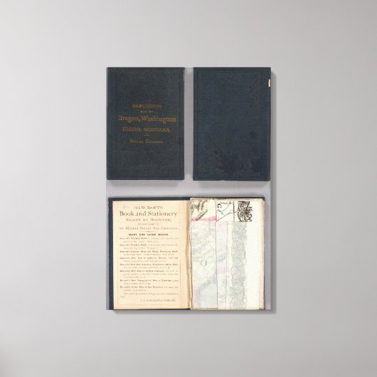 Oregon, Washington, Idaho, Montana Leinwanddruck (Vorderseite)