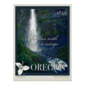 Oregon Waterfall Poster (Vorderseite)