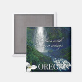 Oregon Waterfall Poster Magnet (Vorderseite/Rückseite)