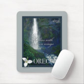 Oregon Waterfall Poster Mousepad (Mit Mouse)