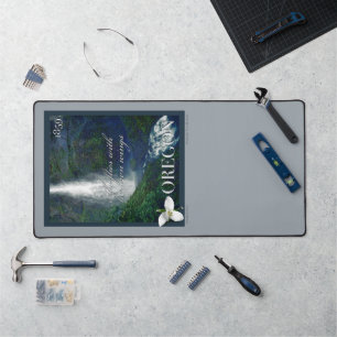 Oregon Waterfall Poster Schreibtischunterlage