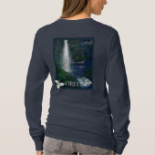 Oregon Waterfall Poster T-Shirt (Rückseite)