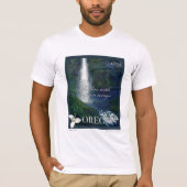 Oregon Waterfall Poster T-Shirt (Vorderseite)