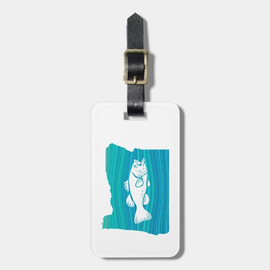 Oregon Wave Fishing Gepäckanhänger (Vorderseite vertikal)