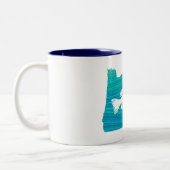 Oregon Wave Fishing Zweifarbige Tasse (Links)