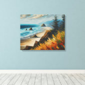 Oregon Waves Seascape Abstrakt Leinwanddruck (Insitu (Holzboden))