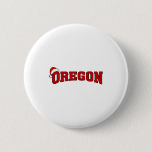 Oregon Weihnachten Santa Hut Retro Throwback Anden Button
