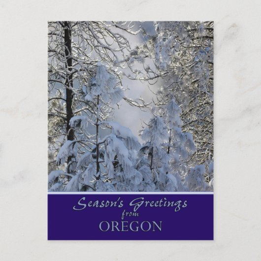 Oregon Weihnachtskarte/Staat-spezifische Postkarte (Vorderseite)