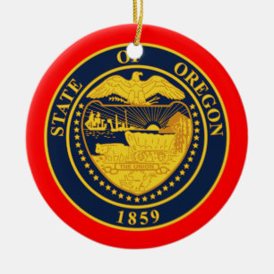 Oregon* Weihnachtsverzierung Keramik Ornament