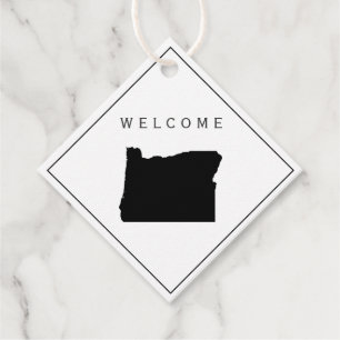 Oregon Welcome Bag Geschenk Tag für Hochzeitswoche Geschenkanhänger