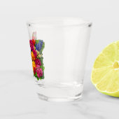 Oregon-Wildblumen Schnapsglas (Rechts)