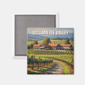 Oregon Willamette Valley Reise Magnet (Vorderseite/Rückseite)