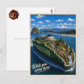 Oregon | Wish You Were Here | State-Serie Postkarte (Vorne/Hinten)