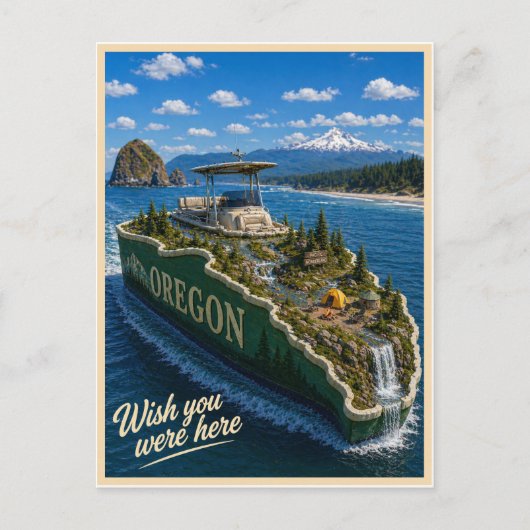 Oregon | Wish You Were Here | State-Serie Postkarte (Vorderseite)
