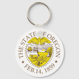 Oregon-Zeichen Schlüsselanhänger