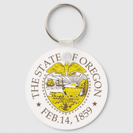 Oregon-Zeichen Schlüsselanhänger (Vorderseite)