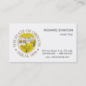 Oregon-Zeichen Visitenkarte (Vorderseite)