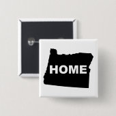 Oregon Zuhause Away From Staat Button Abzeichen Bu (Vorne & Hinten)