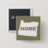 Oregon Zuhause Away From Staat Button Abzeichen Bu (Vorne & Hinten)