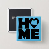 Oregon Zuhause Heart Staat Button Abzeichen Button (Vorne & Hinten)