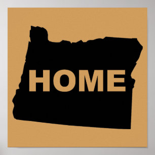 Oregon Zuhause weg vom Staat Plakat Schild