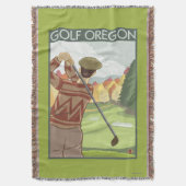 OregonGolf Szenen-Vintages Reise-Plakat Decke (Vorderseite Vertikal)