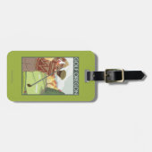 OregonGolf Szenen-Vintages Reise-Plakat Gepäckanhänger (Vorderseite horizontal)