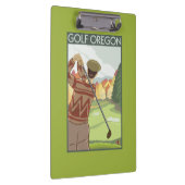 OregonGolf Szenen-Vintages Reise-Plakat Klemmbrett (Rechts)