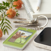 OregonGolf Szenen-Vintages Reise-Plakat Schlüsselanhänger (Vorderseite rechts)