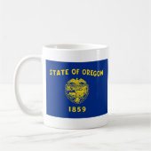 Oregonische Flagge + Karte Tasse (Links)
