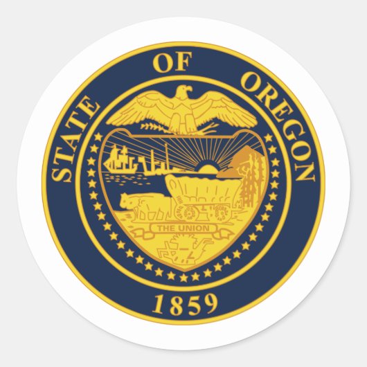 Oregonisches Siegel, Siegel Oregon Sticker (Vorderseite)