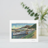 OregonLake Bonneville Steamer Docked at the Postkarte (Stehend Vorderseite)