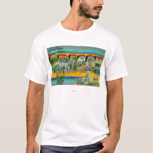 OregonLarge Buchstabe-Szenen 3 T-Shirt