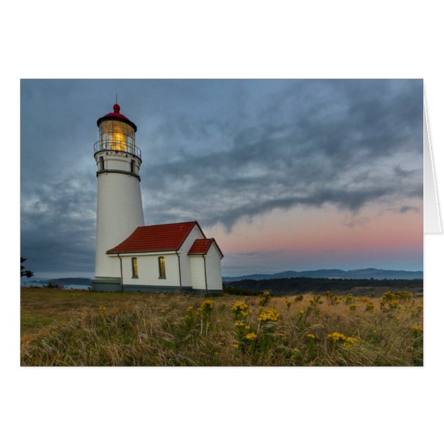 Oregons ältester Leuchtturm am Cape Blanco Staat (Vorderseite (Horizontal))