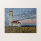 Oregons ältester Leuchtturm am Cape Blanco Staat Puzzle (Horizontal)