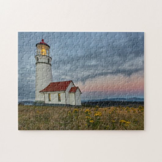 Oregons ältester Leuchtturm am Cape Blanco Staat Puzzle (Horizontal)
