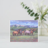 Oregon's Wild Horses Postkarte (Stehend Vorderseite)