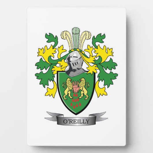 O'Reilly-Wappen Fotoplatte (Vorderseite)
