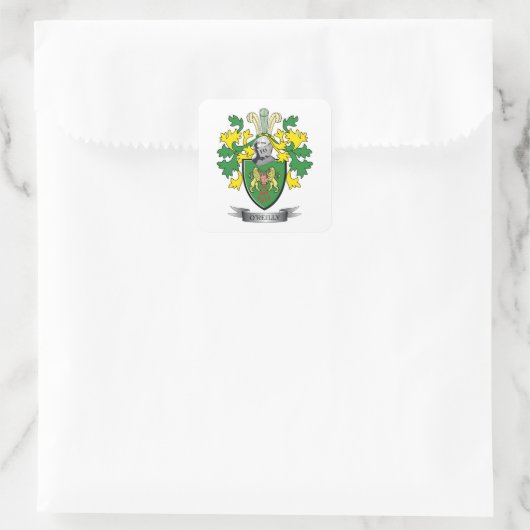 O'Reilly-Wappen Quadratischer Aufkleber (Tasche)