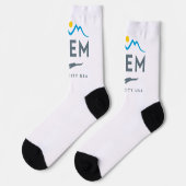 Orem (Utah) Stadtflagge Socken (Linkes Detail)