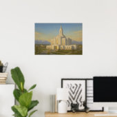 Orem Utah Temple Painting™ LDS Wall Art Poster (Heimbüro)