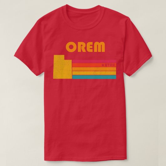 Orem Utah Vintag Distressed Souvenir T-Shirt (Design vorne)