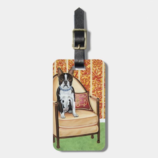 Oreo Cookie Boston Gepäckanhänger (Vorderseite vertikal)