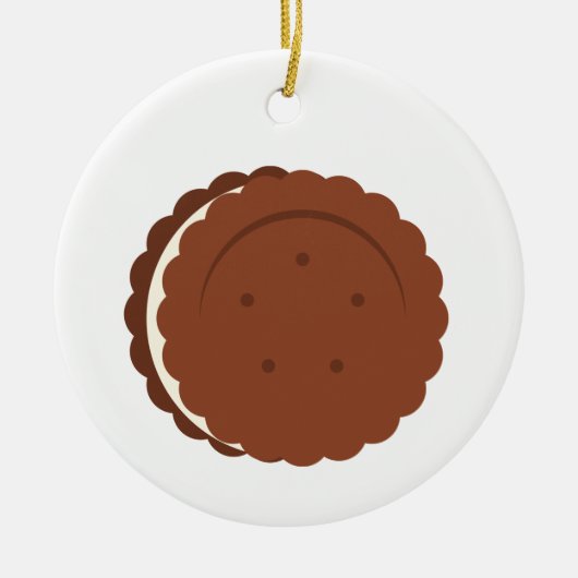 Oreo Cookie Keramik Ornament (Vorne)